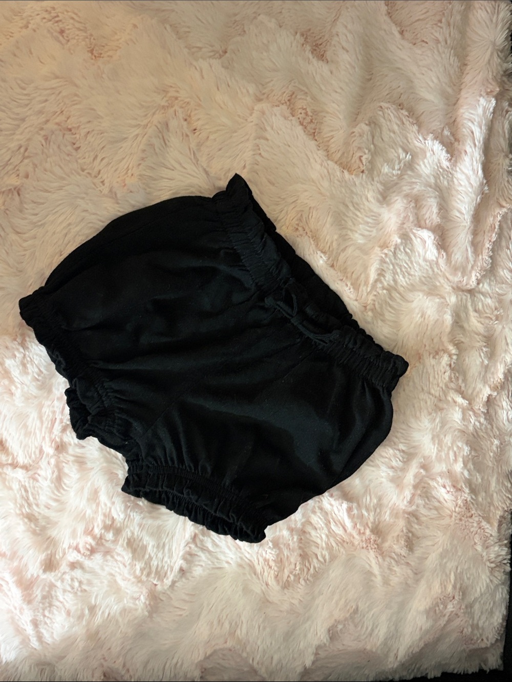 Kids Black Elastic Waist Bloomers